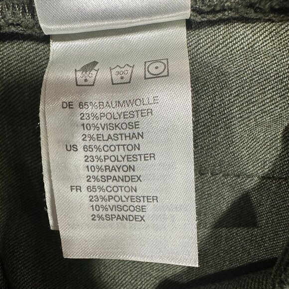 Articles of Society Jeans Womens 26 Skinny Green Cotton Stretch Step Hem Folsom - Picture 6 of 10